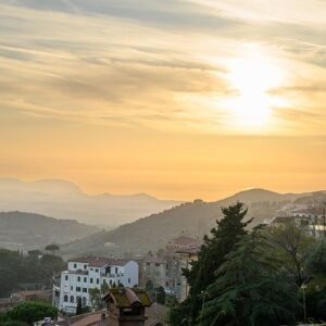 tramonto panoramico Campiglia Marittima Toscana